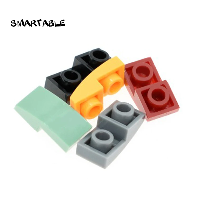 Smartable склон перевернутый изогнутый 2x1 строительные блоки MOC части DIY игрушки для