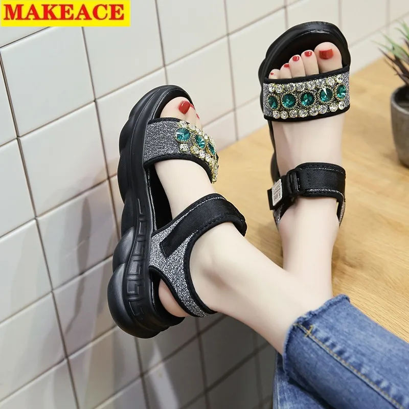 Женские сандалии с открытым носком уличные удобные и универсальные спортивные