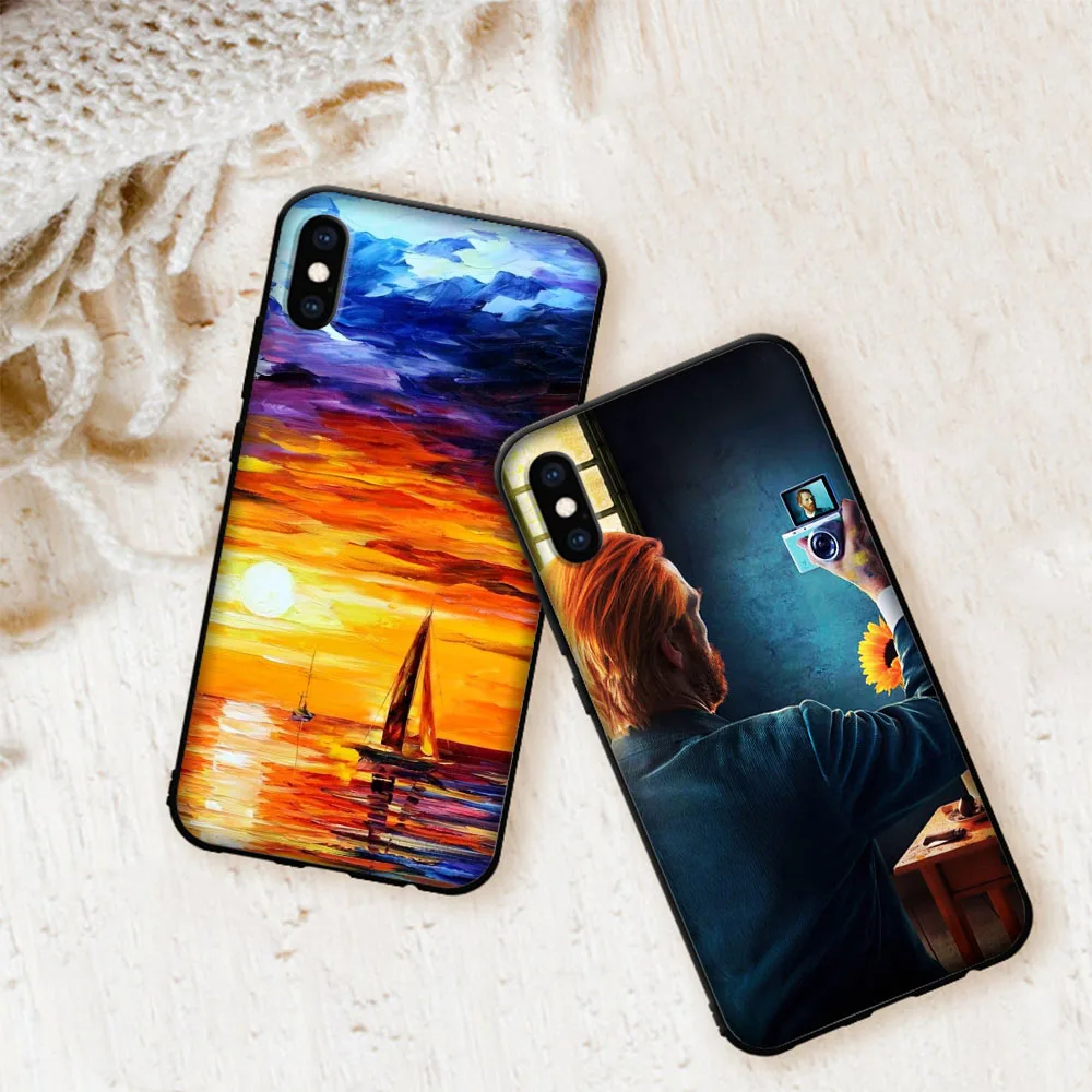 painting van gogh starry night soft cover case for iphone 12 11 pro x xs xr max free global shipping