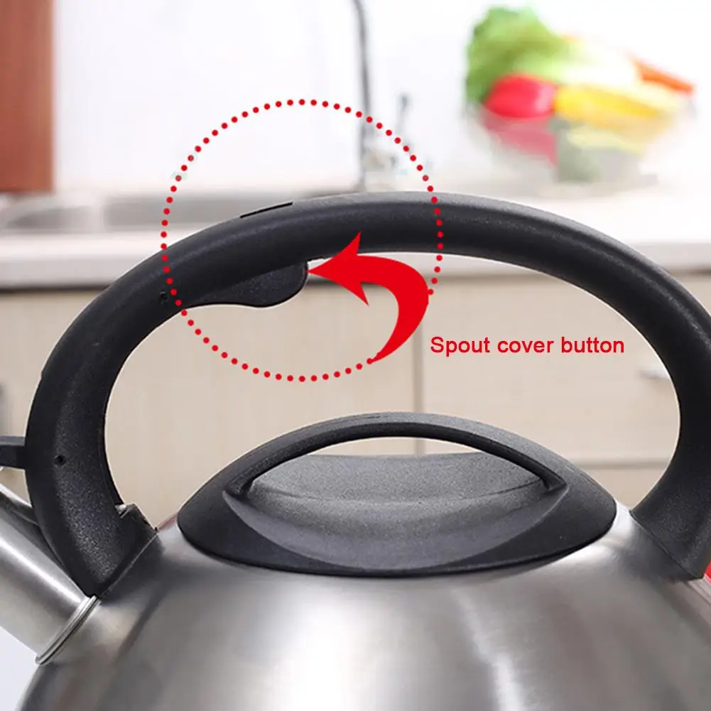 Чайник со свистком из нержавеющей стали 3л чайники плита быстро нагревается