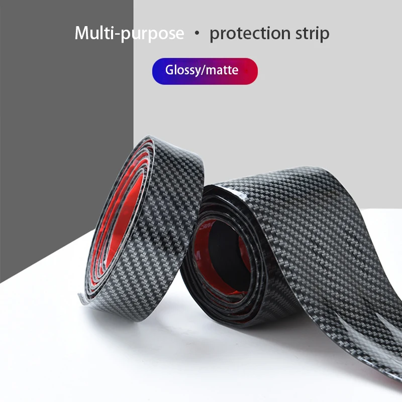 Автомобильная наклейка 5D углеродное волокно порог формования резиновый