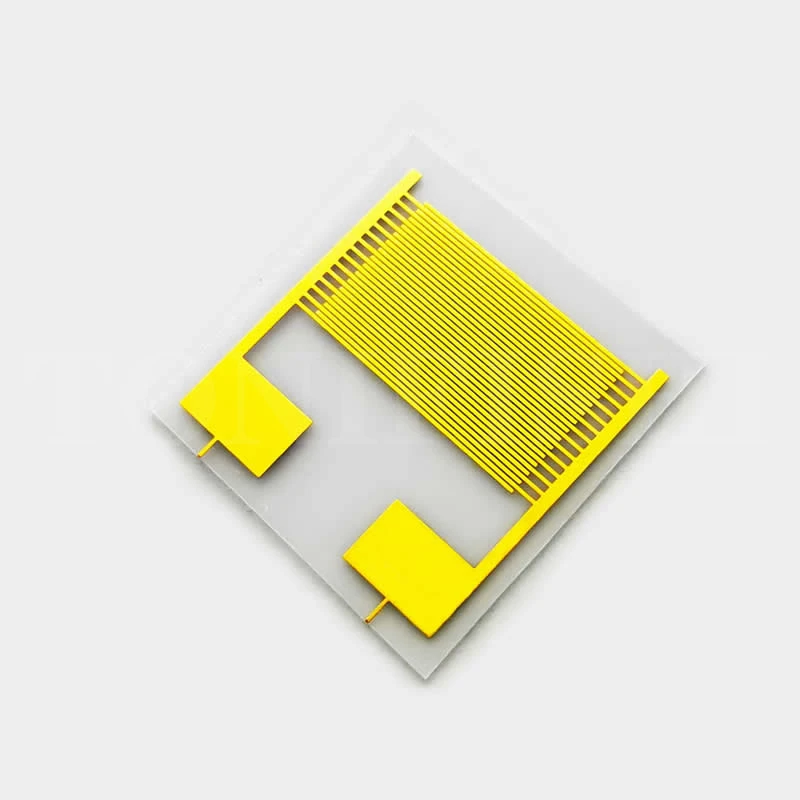 

50 мкм гибкий интерцифровой электрод емкость ПЭТ массив влажность биомедицинский умный носимый датчик IDE