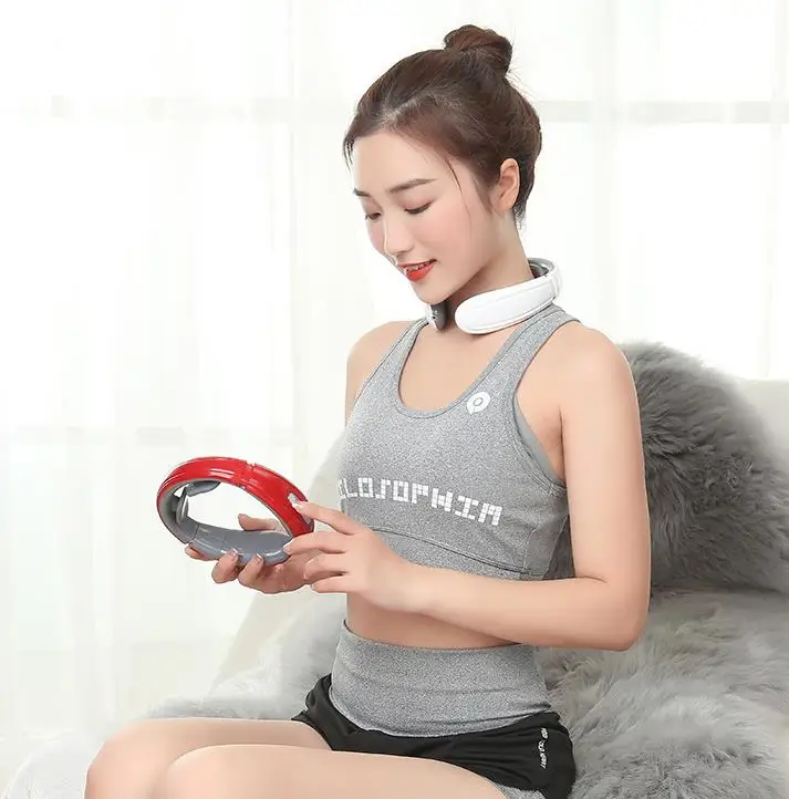 Умный массажер для спины и шеи электрический инструмент облегчения боли с