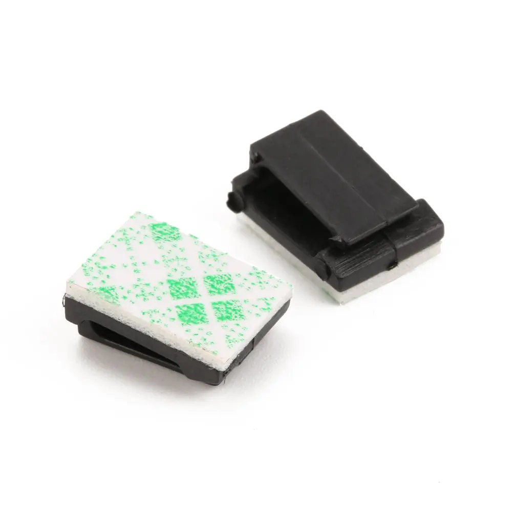 

100 шт./лот настольные настенные зажимы для шнура клейкие автомобильные зажимы для кабеля плоский зажим для кабеля фиксатор для провода