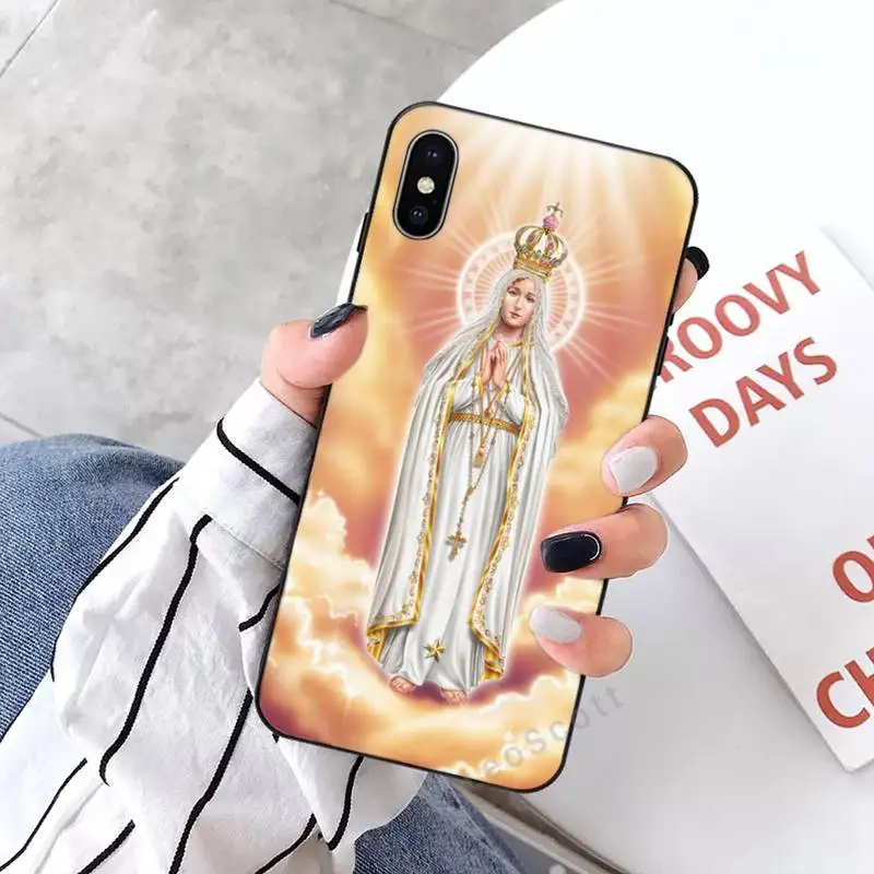 

Bless Virgin Mary Luxury Phone Case coque Funda shell for iPhone 11 12 pro XS MAX 8 7 6 6S Plus X 2020 XR Mini