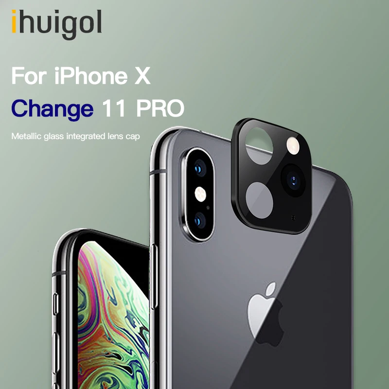 

ihuigol Back Camera Lens Protective For iPhone X XS MAX Tempered Glass Film Screen Protector Change For iPhone 11 Pro MAX Lens