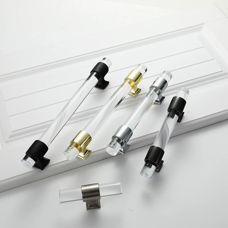 Прозрачная акриловая ручка для шкафа и ручки выдвижного ящика|Ручки шкафа| |