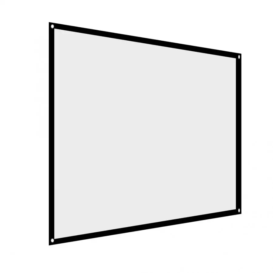 Проекционный экран 60 100 дюймов портативный складной не складывающийся белый