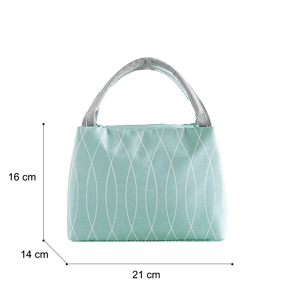 Portable Outdoor Picnic Lunch Bag for Kids Built in Aluminum film Fresh Keeping Ice Pack Zipper Box Women Food  Багаж и