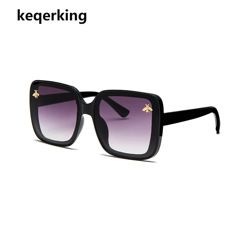 KEQERKING новые женские солнцезащитные очки маленькие пчелы большие дикие Модные |