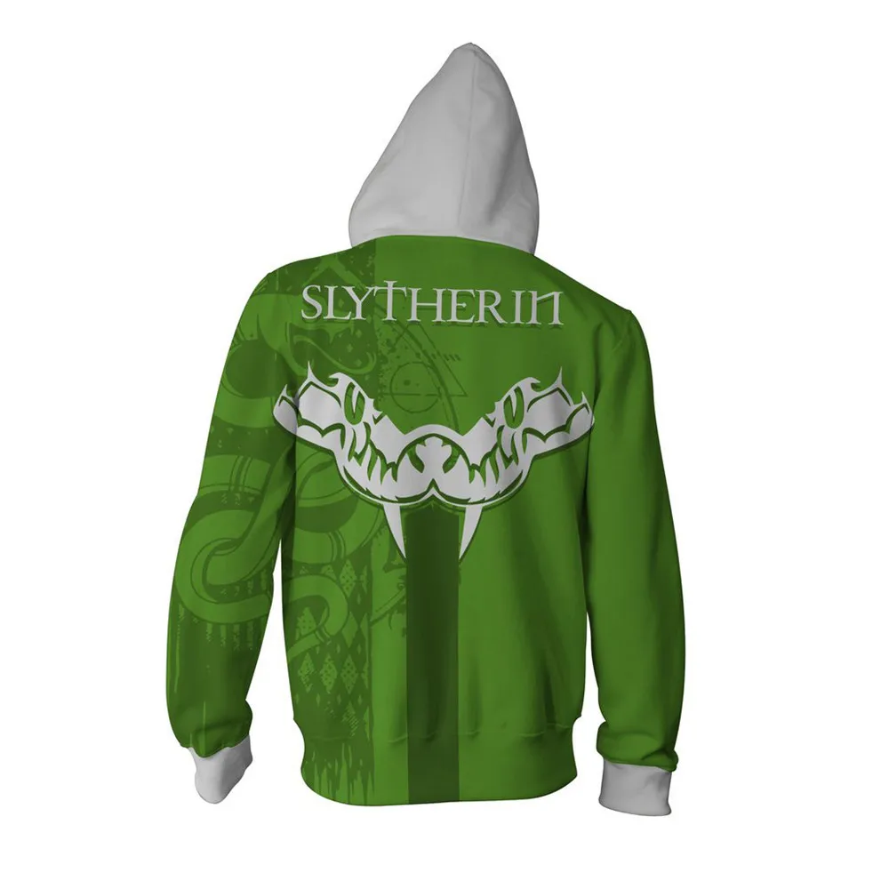 Wizardry Gryffindor Slytherin Ravenclaw косплей костюм для мужчин и женщин толстовки пуловер Trackusits Повседневная куртка на молнии