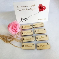 customized guest name wedding label party wedding decoration personalized wooden label wooden guest name wedding decoration