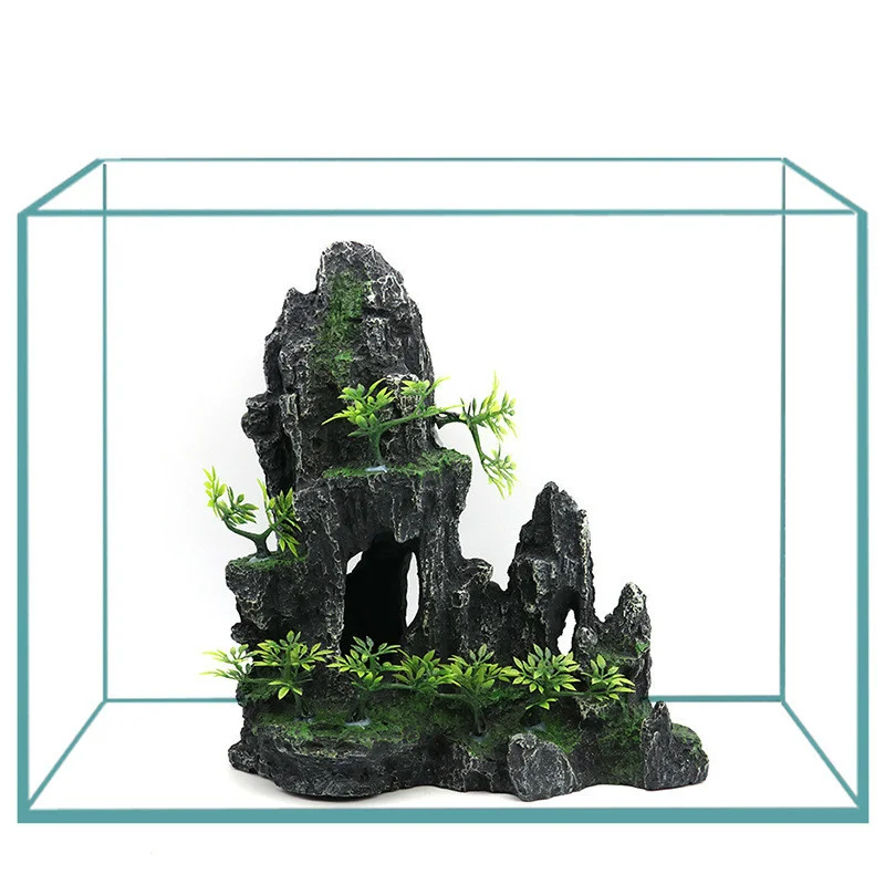 

Aquarium Decoration Accessories Fish Tank Landscaping Moss Rockery Reptile Shrimp Shelter Ornament Landscape Aquascape Decor