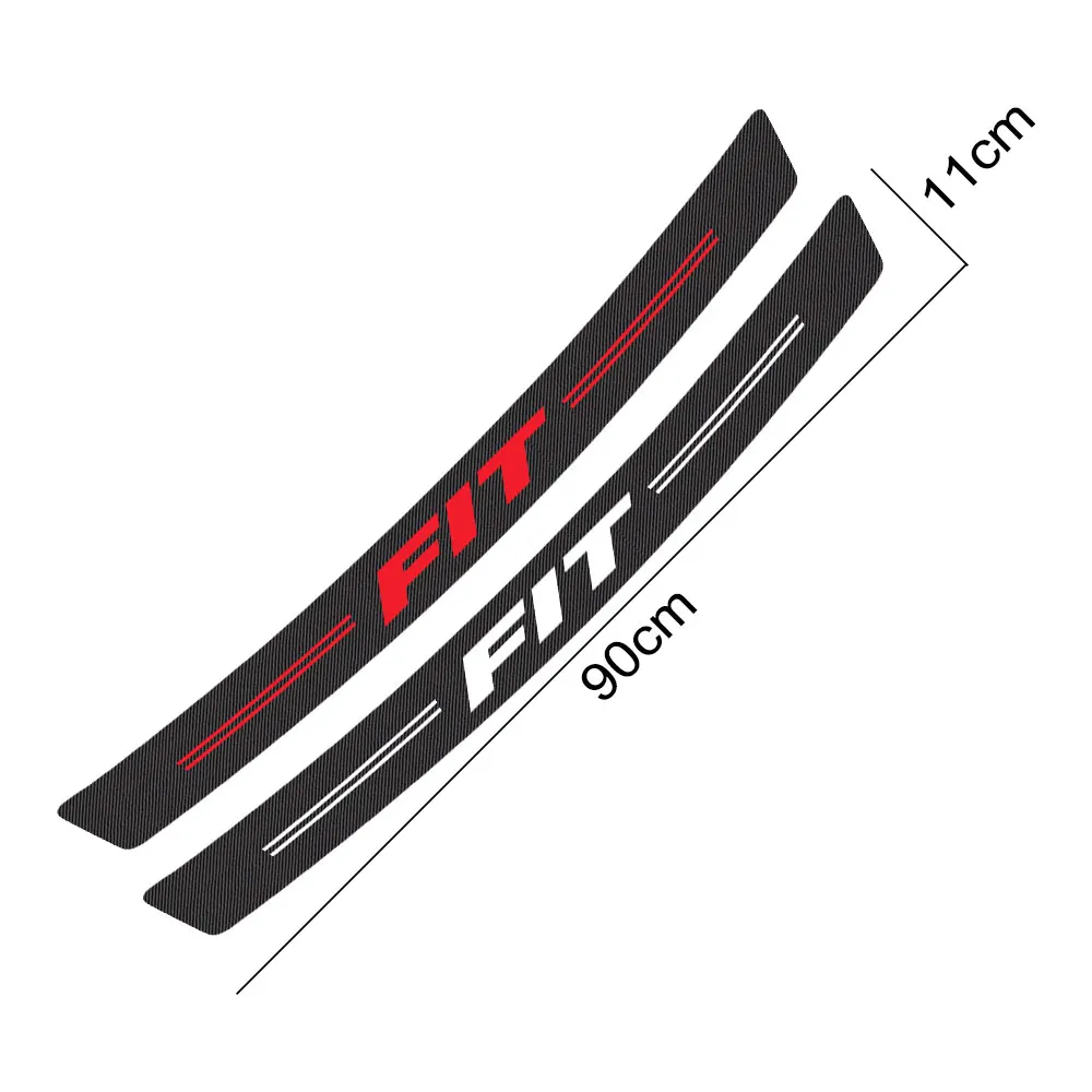 

Car Trunk Guard Rear Bumper Stickers For Honda Fit Odyssey City Mugen HR-V Jazz Pilot Legend Si VTi Type R S Modulo Accessories