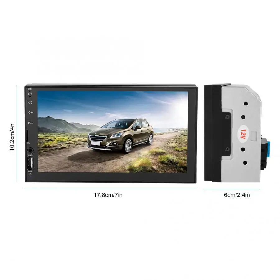 Музыкальный плеер 7 &quotдвойной 2 Din автомобильный стерео MP5 USB/TF/AUX/FM Bluetooth 4 0