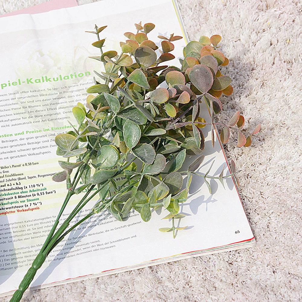 

Artificial Plant Eucalyptus for Photography Photo Studio Background Leaves Plastic Green Plants Fake Leaves DIY Home Decoration