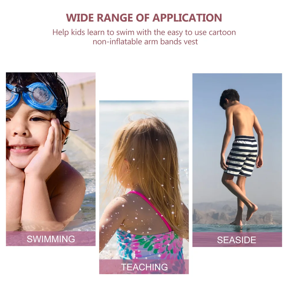 

Kids Swim Float Vest Cartoon Toddler Swim Vest Learn Swimming Assistance Gear