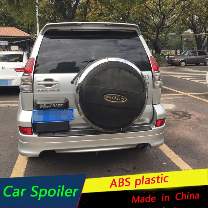 Для Toyota Prado FJ120 4000 Спойлер ABS Материал заднего крыла автомобиля праймер задний для