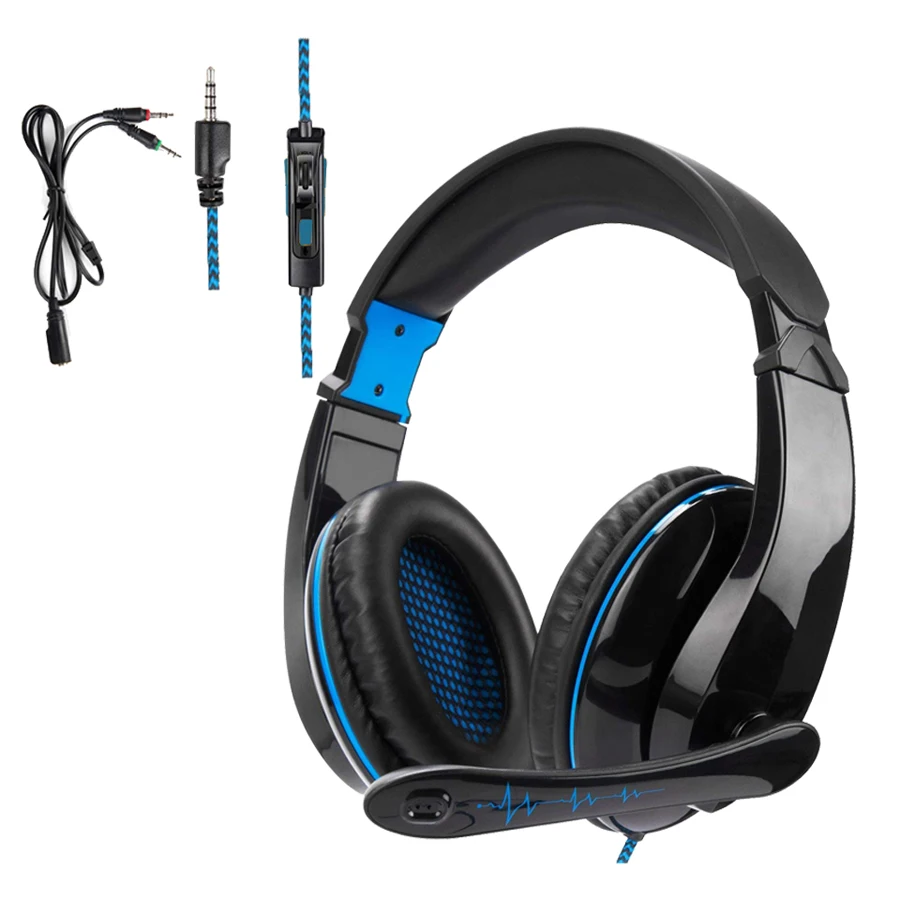 

Sades 3.5mm wired Headset Bass Gaming Gamer Headphones Game Earphones with Mic for PS4 PC Mobile Phone Xbox One Tablet