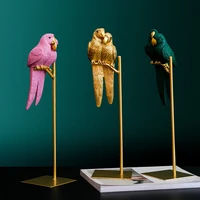nordic creative lovers parrot sculpture ornaments animal resin handicraft living room desktop home decoration accessories crafts