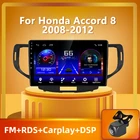 Автомобильное радио, мультимедийный видеоплеер, GPS-навигатор, Android 10, PEERCE для Honda Accord 8 2008 - 2012 PX5, 2 din, dvd
