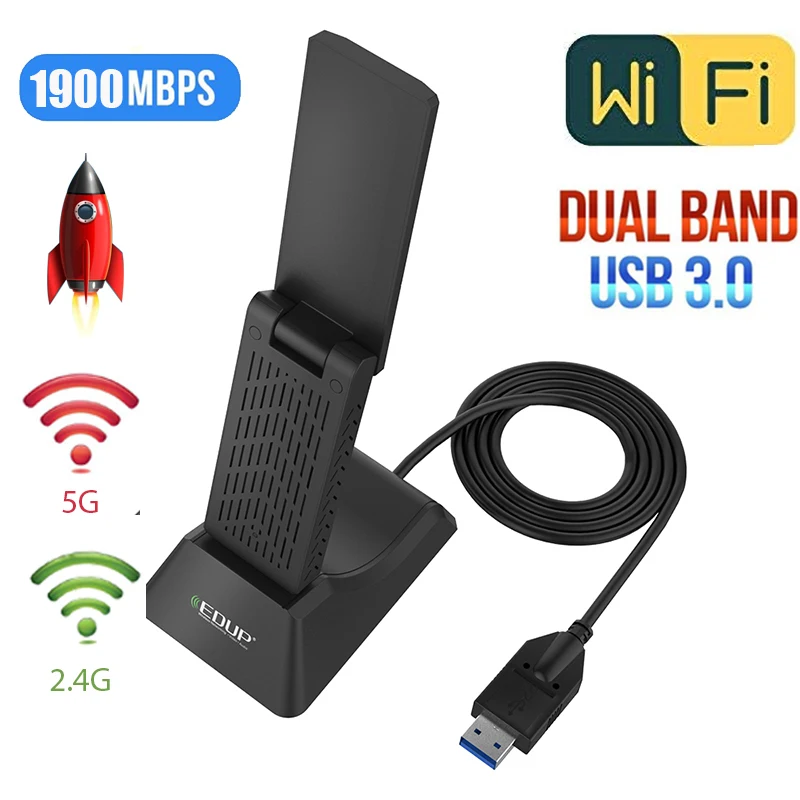 Беспроводной USB 3 0 Wifi 600 Мбит/с 1900 wifi usb Адаптер 2 4G/5G двухдиапазонный 802.11b/n/g/ac