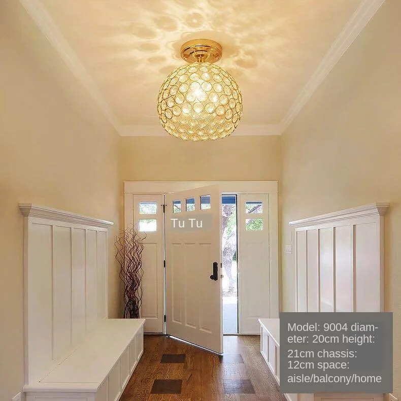 

Crystal LED Ceiling Light Chandelier Modern Surface Mount Nordic Lamp Ceiling Home Decoration Fixture Lighting For Entrance