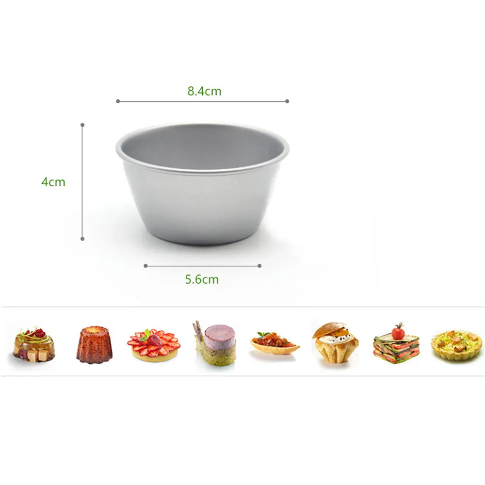 1 шт. индивидуальные формы для пудинга мини алюминиевые чашки антипригарная