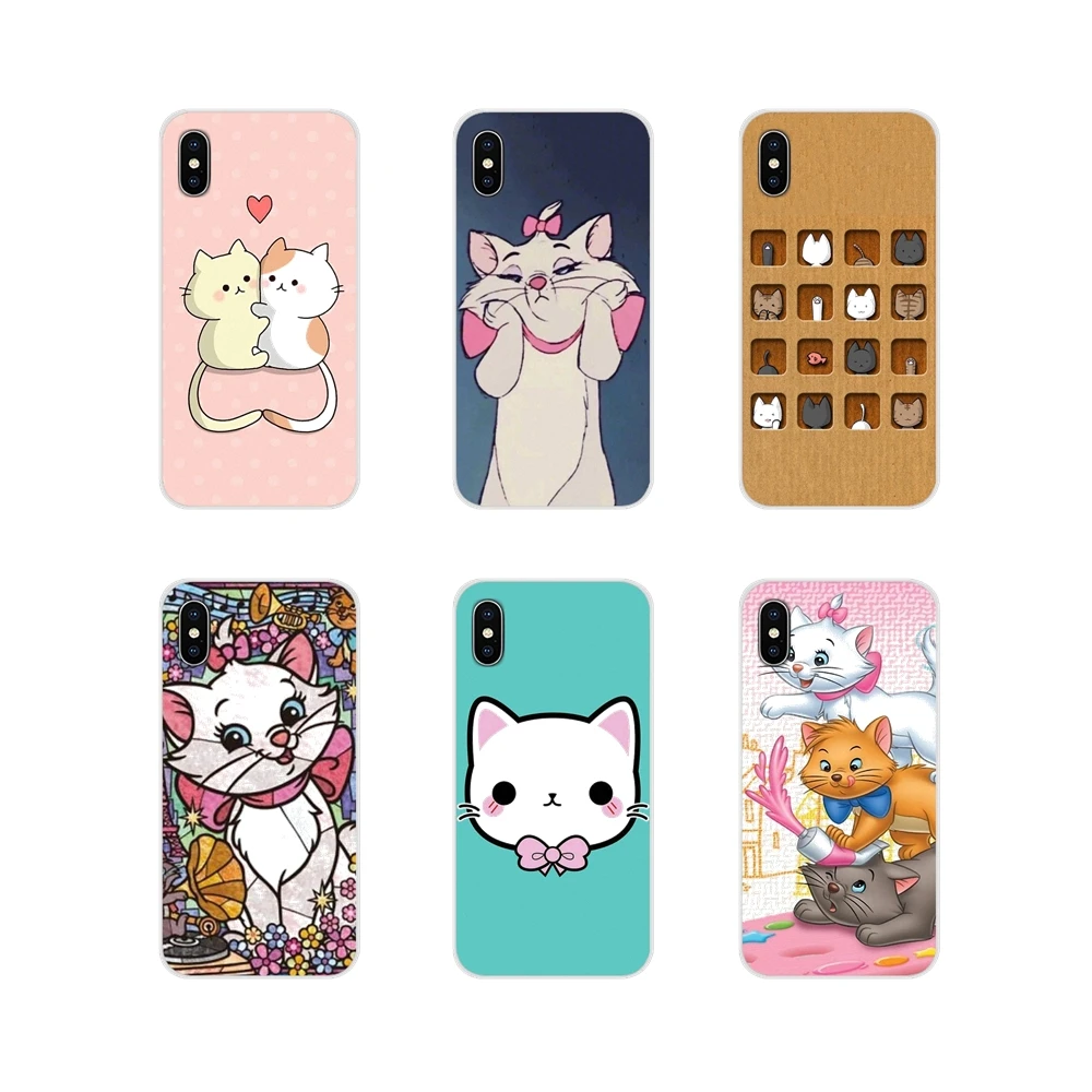 Кожаный чехол для телефона с рисунком &quotКоты аристократы&quot Мари кошки коты Apple