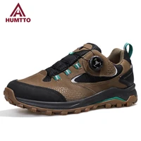 humtto hiking shoes casual mens leather walking outdoor sport mens tennis winter waterproof trekking climbing sneakers for men