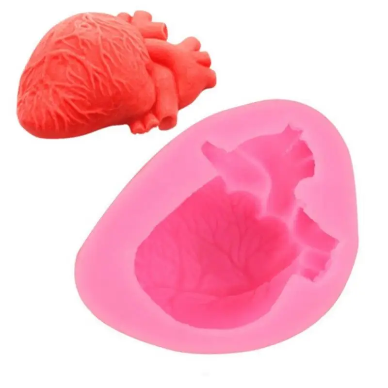 

Heart Brain Halloween Silicone Mold DIY Resin Artist Home Decoration Chocolate Fudge Pastry Cake Dessert Kitchen Baking Supplies