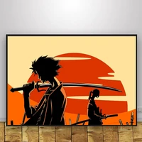 classic samurai champloo posters and prints canvas painting vintage poster decorative home decor affiche