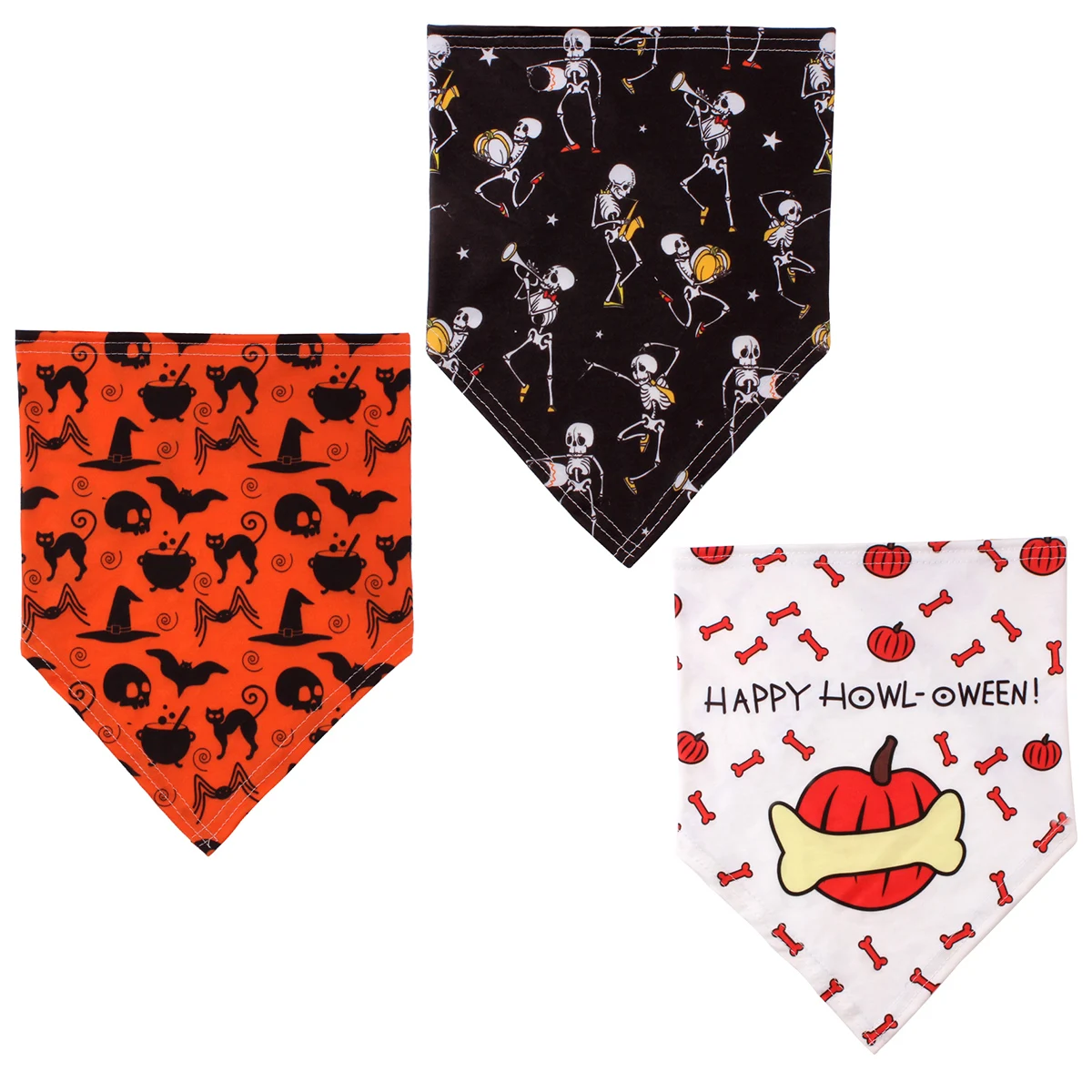 Комплект из 3 предметов костюмы на Хэллоуин для собак банданы домашних животных