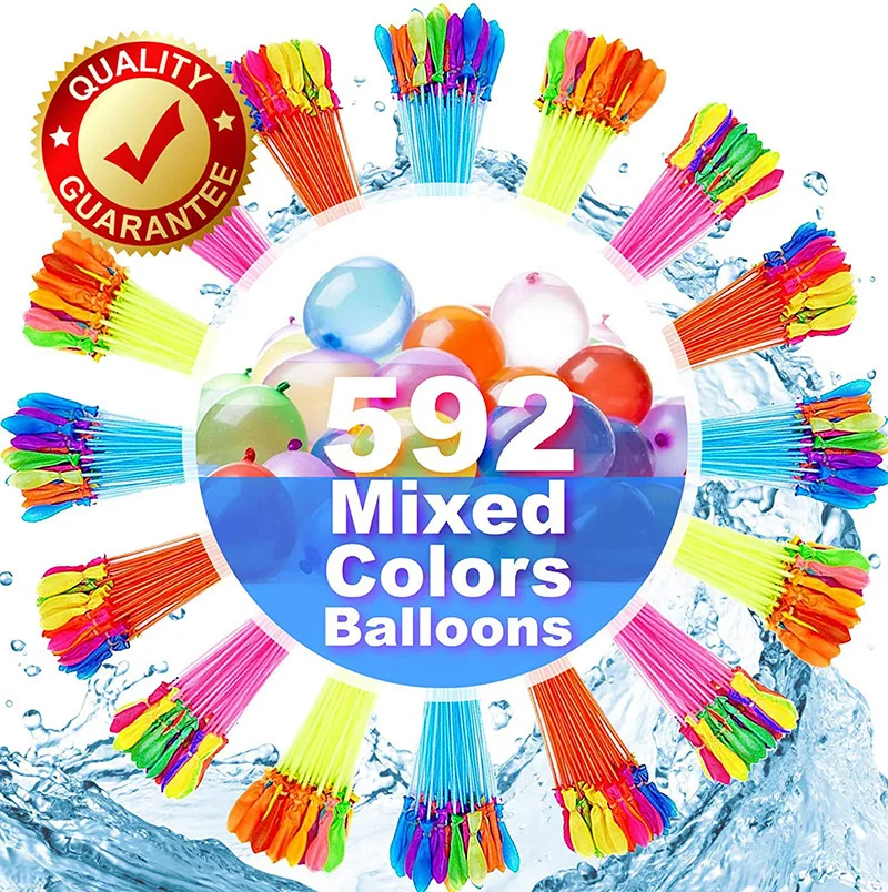 

592pcs Water Balloons Supplementary Package Toys Magic Summer Beach Party Outdoor Filling Water Balloon Bombs Toy for Kid Adult