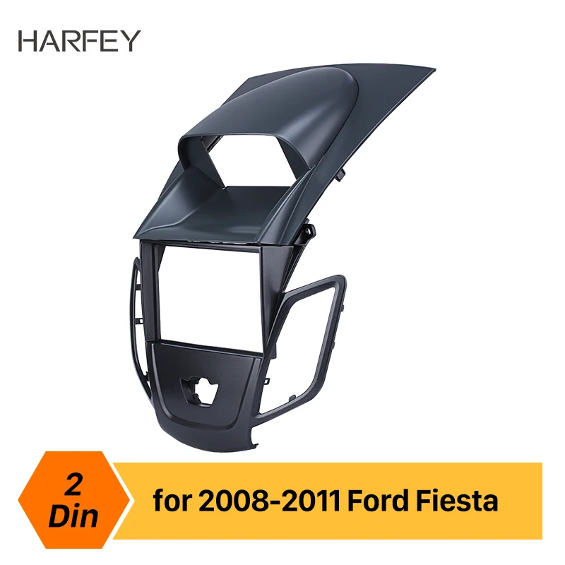 Автомобильный Радио приборная панель Harfey 2Din стереорамка отделка для Ford Fiesta 2008 2009