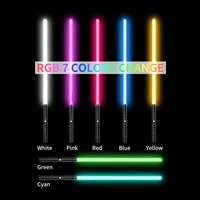 new color changing sparring metal laser sword star wars lightsaber charging two in one vibrato lightsaber boys birthday gift