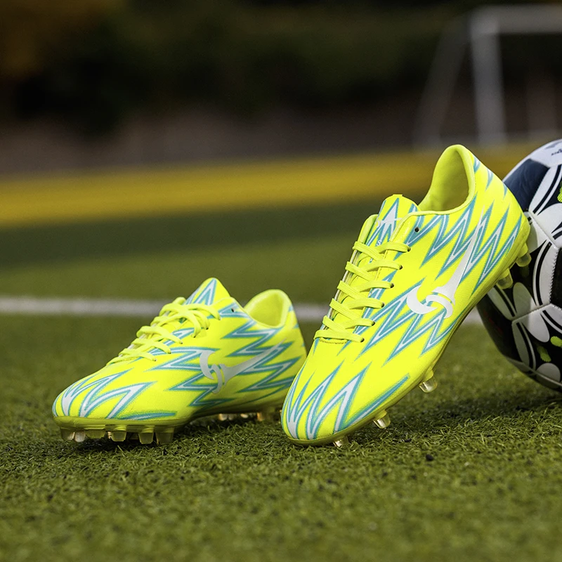 MooYu газон Крытый черные мужские сникерсы Дети бутсы тренировочные футбольные