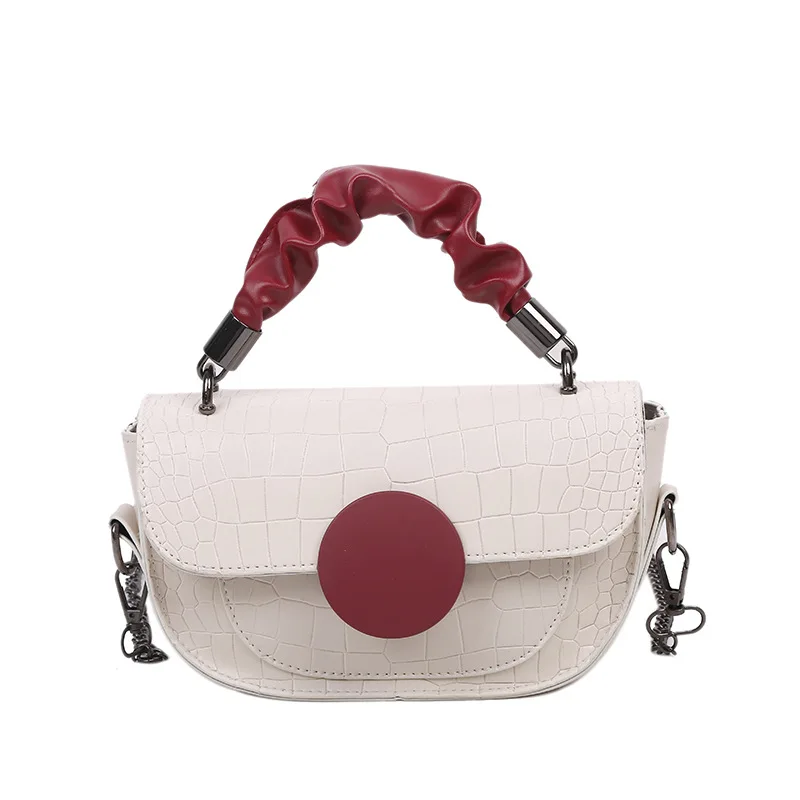 

Retro Small Women's Bag 2021 New Fashion Chain Hobos Saddle Bag Shoulder Messenger Bag Hand Holding Saddle Bags For Women