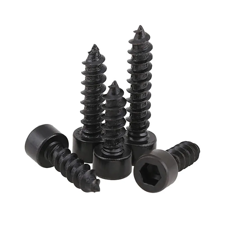 Самонарезающий винт с шестигранной головкой класс 8 черный внутренней для