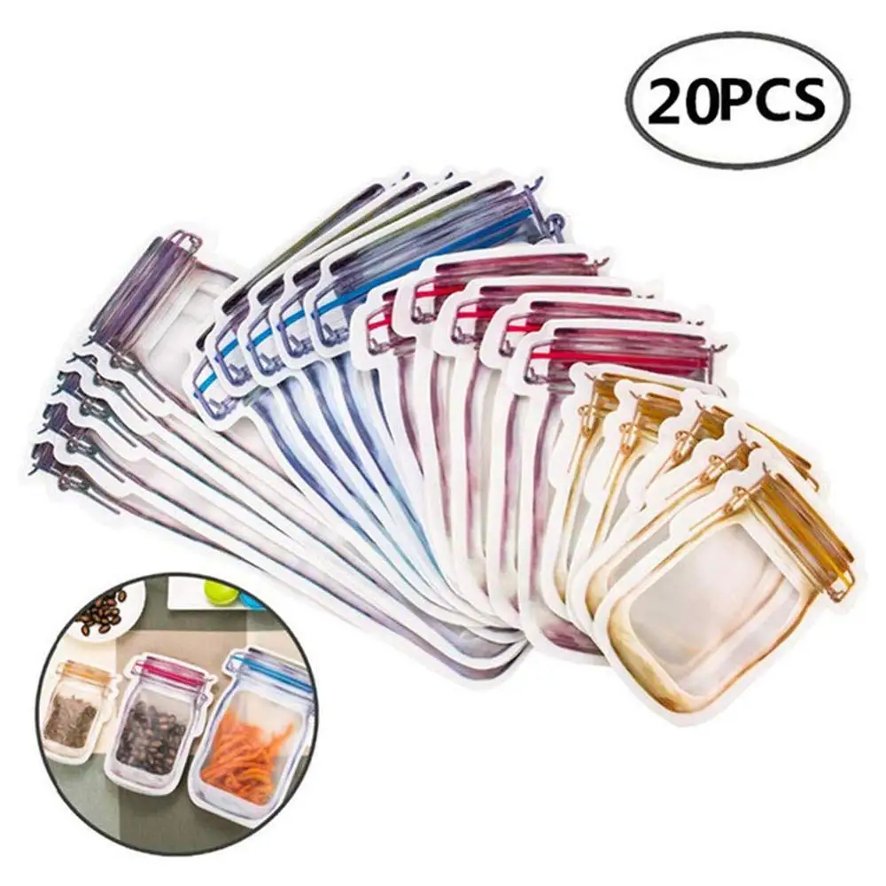 Мешки для бутылок на молнии многоразовый органайзер хранения свежих продуктов