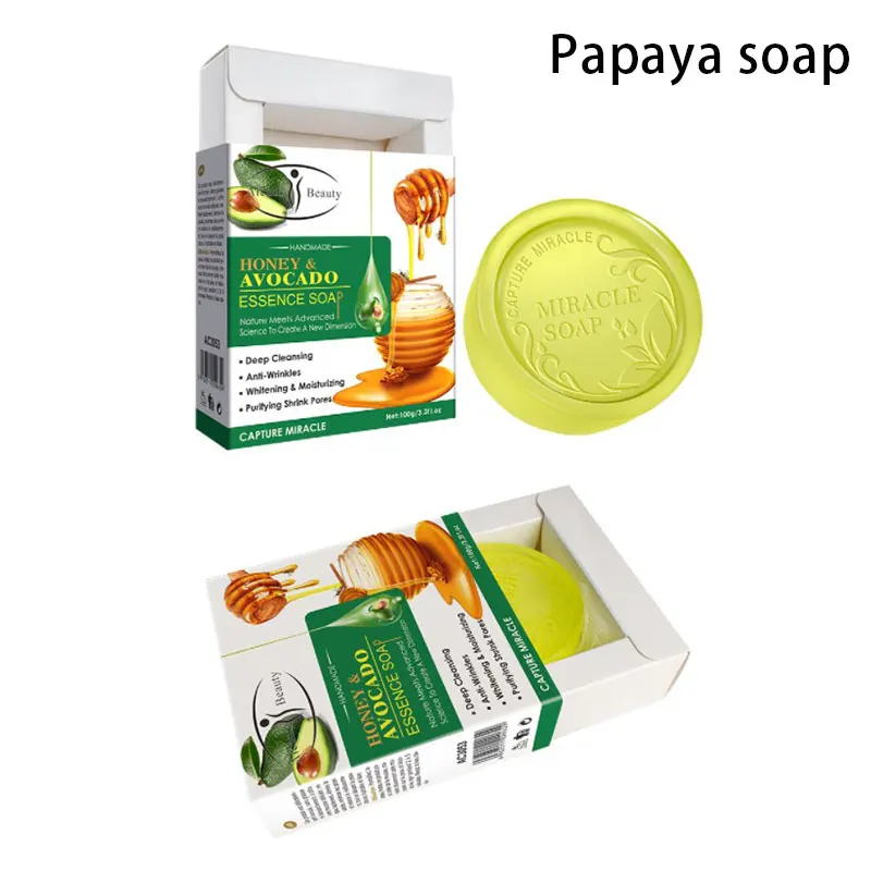 

Aichun Cleansing Soap Handmade Shea Honey Moisturizing Repair Essential Oil Soap