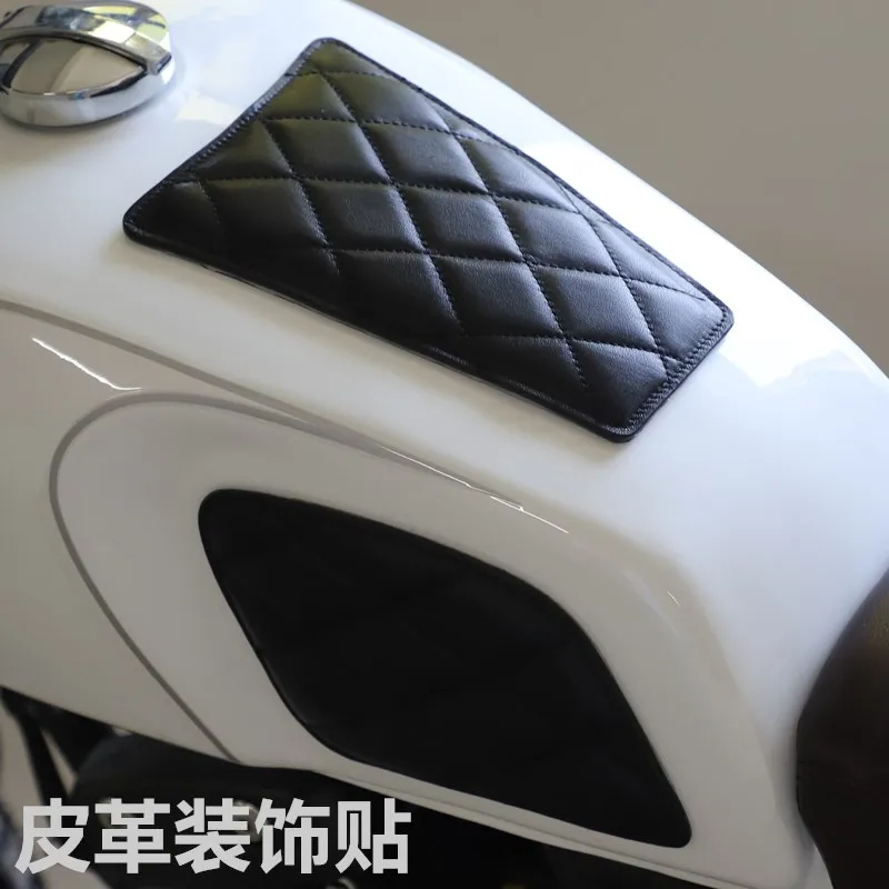 Мотоцикл Cafe Racer Танк тяги Pad Сторона Бензобак наколенник протектор наклейки для