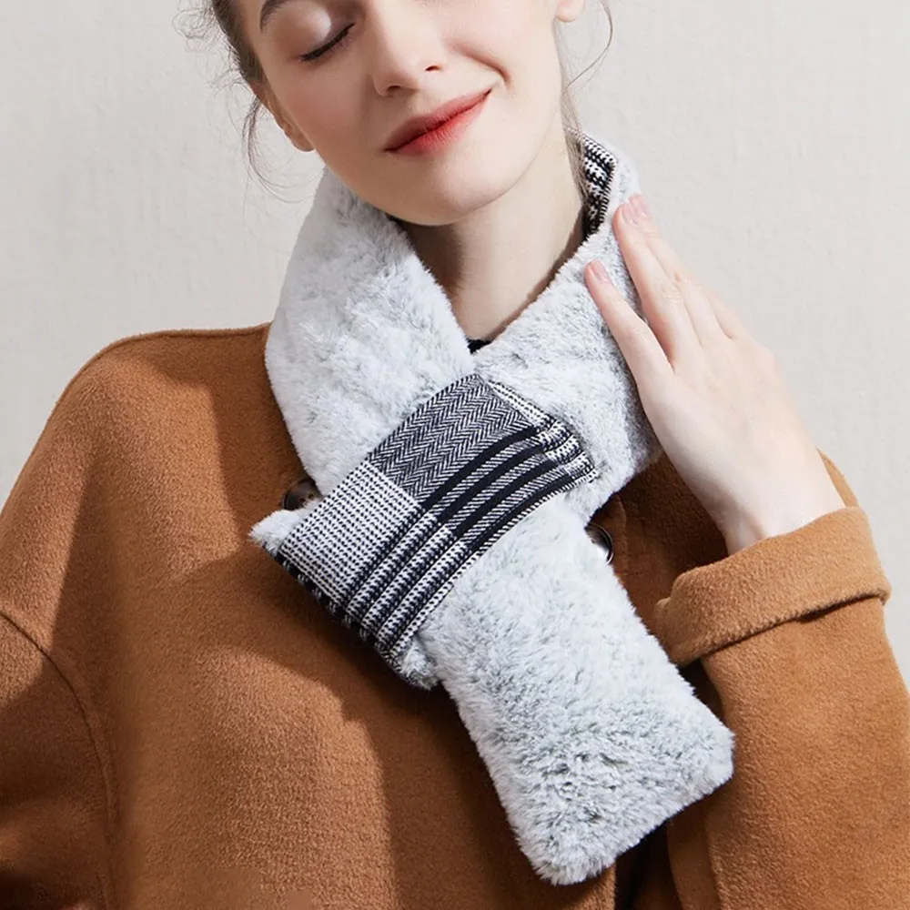 

Winter Electric Warm Heating Scarf USB Rechargeable Cervical Collar Shawl Neck Guard Bib Hiking Scarf For Outdoor Sports