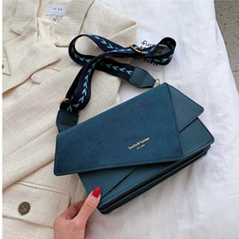 Сумка мессенджер из кожи с эффектом потертости для женщин 2020 модная дизайнерская