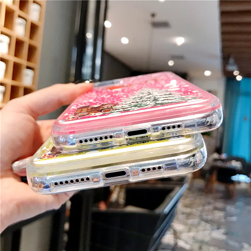 Светящиеся Рождественская елка чехол с принтом &quotСанта Клаус&quot для iphone 11 pro max x xr