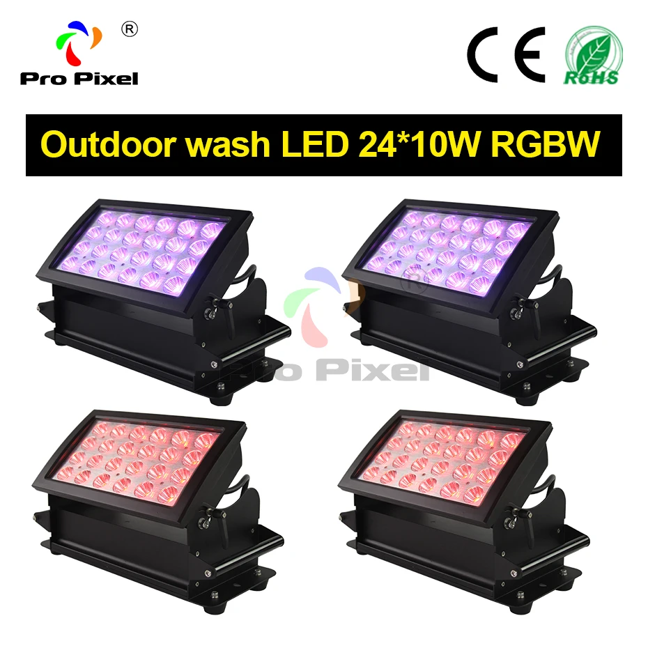 4 шт. водонепроницаемые чехсветодиодный для диджесветильник 24 х10 Вт | Лампы и