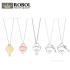 Высококачественное ожерелье из серебра 925 пробы 1:1 TTFF с маленьким ключом ювелирные изделия мисс оригинальный дизайн модель изысканное мастерство.