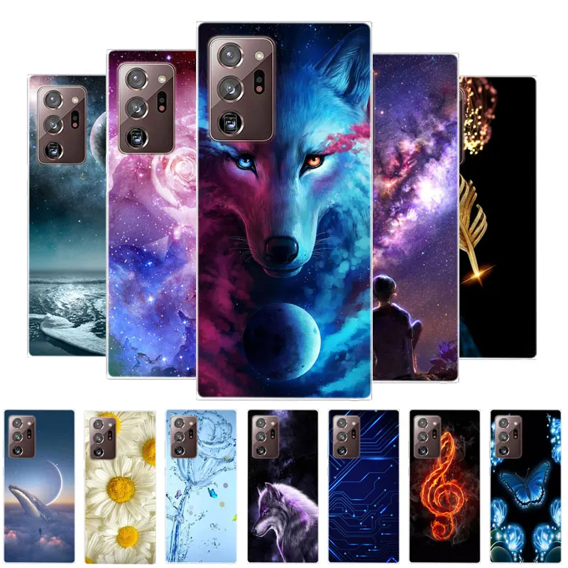 

For Samsung Galaxy Note 20 Ultra Case Note20+ Bumper Silicone TPU Soft Phone Cover For Samsung Note 20 5G Note20 Case Cartoon