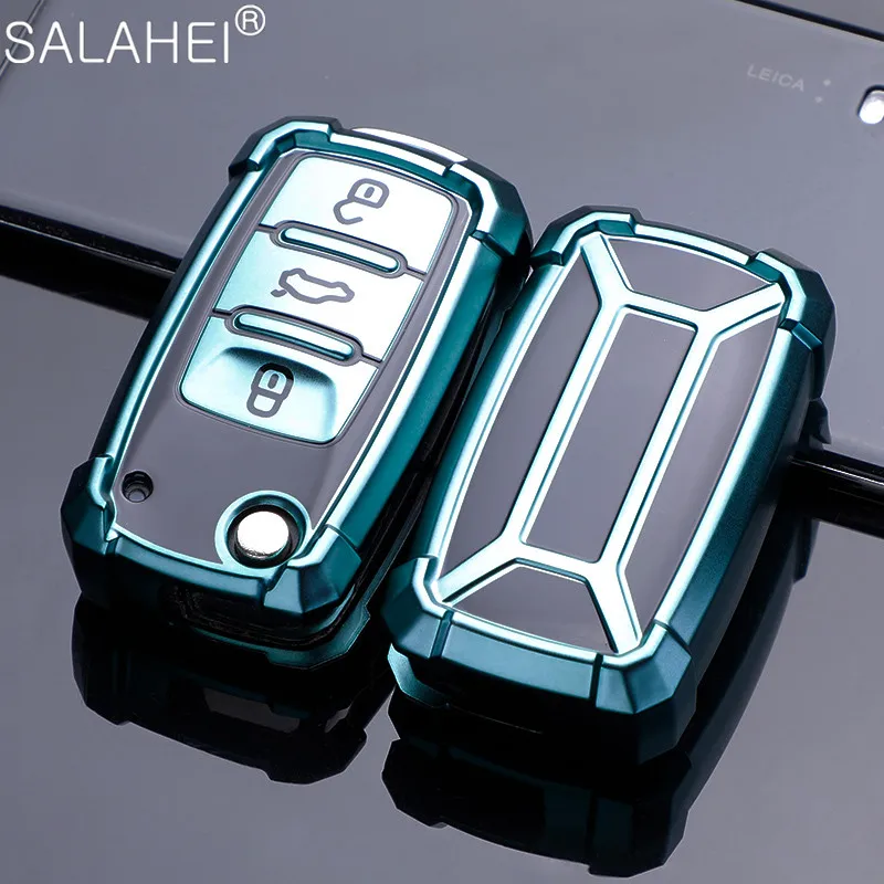 Мягкий TPU чехол для дистанционного ключа от машины Обложка Volkswagen VW POLO Tiguan Passat B5 B6 B7