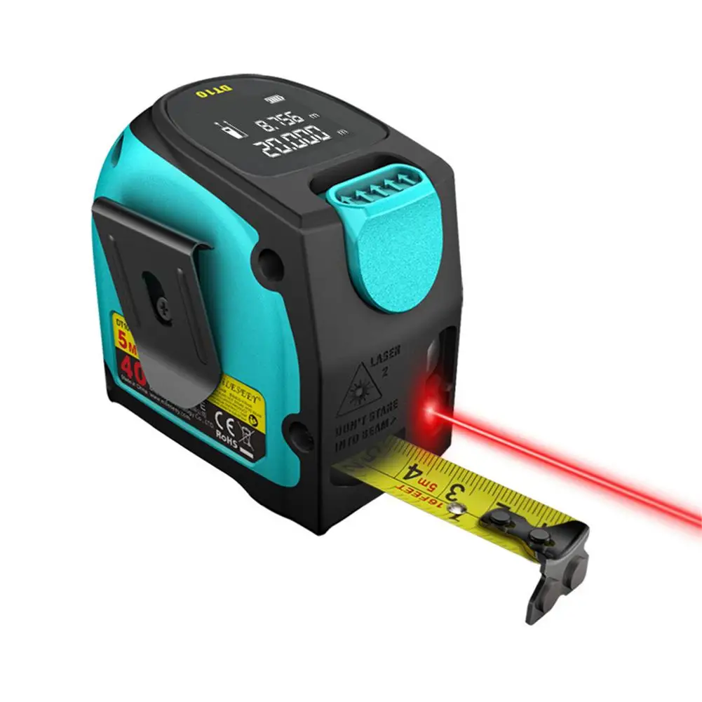 2 в 1 лазерный дальномер 40 м лазерная рулетка цифровой выдвижной 5M линейка